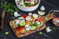 Raw ingredients - cauliflower, potato, zucchini, carrot, onion, pepper, cooking roasted vegetables. Royalty Free Stock Photo