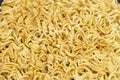 Raw instant noodle ready to cook for background texture design