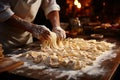 raw italian pasta pattern and background,italian food Royalty Free Stock Photo