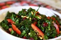 Raw Kale Salad Royalty Free Stock Photo