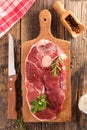 Raw lamb chop Royalty Free Stock Photo