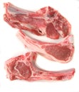 Raw lamb chops Royalty Free Stock Photo