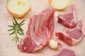 Raw Lamb Chops Royalty Free Stock Photo