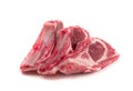 Raw Lamb Chops, Mutton Cuts or Sheep Ribs Isolated Royalty Free Stock Photo