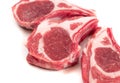 Raw Lamb Chops, Mutton Cuts or Sheep Ribs Isolated Royalty Free Stock Photo