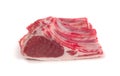 Raw Lamb Chops, Mutton Cuts or Sheep Ribs Isolated Royalty Free Stock Photo