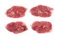 Raw Lamb Chops, Mutton Cuts or Sheep Ribs Isolated Royalty Free Stock Photo