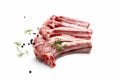 Raw Lamb chops Royalty Free Stock Photo