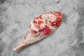 Raw lamb leg chump on Royalty Free Stock Photo