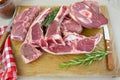 Raw lamb meat Royalty Free Stock Photo