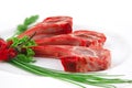 Raw lamb ribs Royalty Free Stock Photo