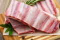 Raw lamb ribs Royalty Free Stock Photo