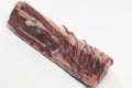 Raw lamb ribs isolated on the white background Royalty Free Stock Photo