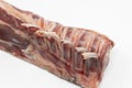 Raw lamb ribs isolated on the white background Royalty Free Stock Photo