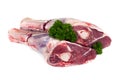 Raw Lamb Shanks Isolated Royalty Free Stock Photo