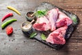 Raw lamb shanks Royalty Free Stock Photo