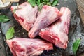 Raw lamb shanks Royalty Free Stock Photo