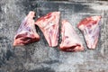 Raw lamb shanks Royalty Free Stock Photo