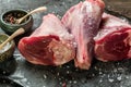 Raw lamb shanks Royalty Free Stock Photo