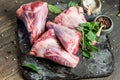 Raw lamb shanks Royalty Free Stock Photo