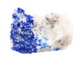 raw Lapis lazuli (Lazurite) rock isolated on white Royalty Free Stock Photo