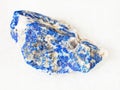 raw Lazurite (Lapis Lazuli) stone on white Royalty Free Stock Photo