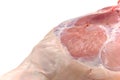 Raw Leg Of Pigling - Piglet . Close Up Royalty Free Stock Photo