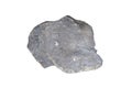 Raw of limestone rock isolated on a white background. Royalty Free Stock Photo