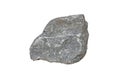 Raw of limestone rock isolated on a white background. Royalty Free Stock Photo