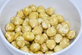 Raw Macadamia Nuts in a Bowl Royalty Free Stock Photo