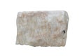 Raw of Marble rock isolated on a white background. Marble for seating stone and garden decoration.