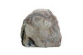 Raw of Marble rock isolated on a white background. Marble stone for garden decoration. Royalty Free Stock Photo