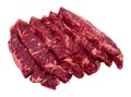 Raw marbled beef entrecotes