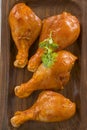 Raw marinated chicken drumsticks Royalty Free Stock Photo