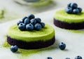 Raw Matcha Powder Cakes Royalty Free Stock Photo