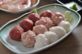 Raw meat ball Royalty Free Stock Photo