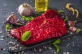 Raw meat beef steak Royalty Free Stock Photo