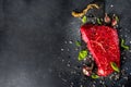 Raw meat beef steak Royalty Free Stock Photo