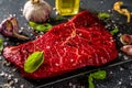 Raw meat beef steak Royalty Free Stock Photo