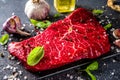 Raw meat beef steak Royalty Free Stock Photo