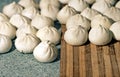 Raw meat dumplings Royalty Free Stock Photo