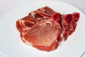 Raw meat pork chop Royalty Free Stock Photo
