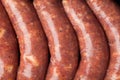 Raw meat sausages Royalty Free Stock Photo