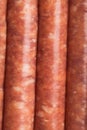 Raw meat sausages Royalty Free Stock Photo