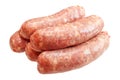 Raw meat sausages Royalty Free Stock Photo