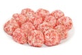 Raw meatballs Royalty Free Stock Photo