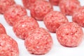 Raw meatballs 0 Royalty Free Stock Photo