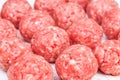 Raw meatballs Royalty Free Stock Photo