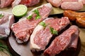 Raw meats Royalty Free Stock Photo