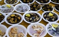 Raw microcosmus sabatieri, mussels, oysters Royalty Free Stock Photo